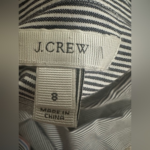 J.Crew Black and White Casual Button Down Shirt size 8 - Picture 2 of 7